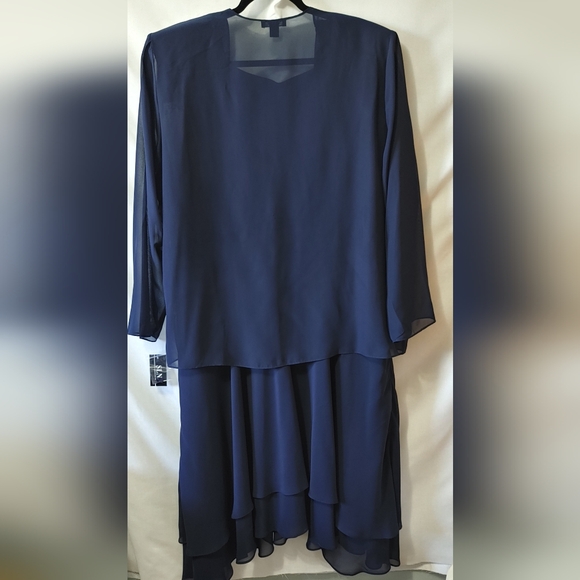 SLNY Sequined  Shoulder Jacket & Dress  Size 22W  NWT - Picture 4 of 15